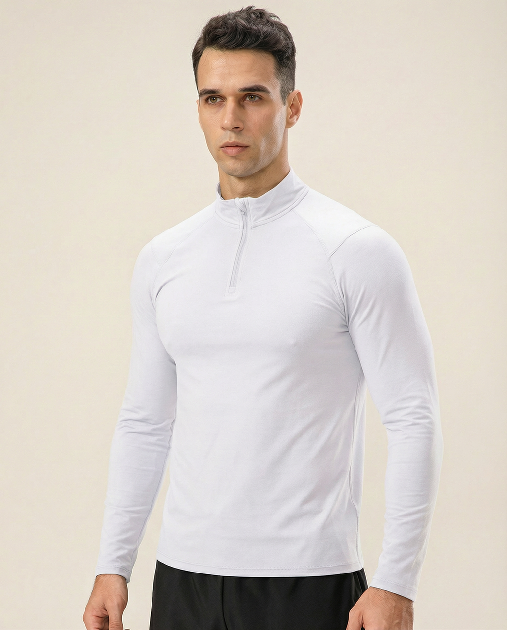 Men’s Lightweight Compression Long Sleeve Top - White