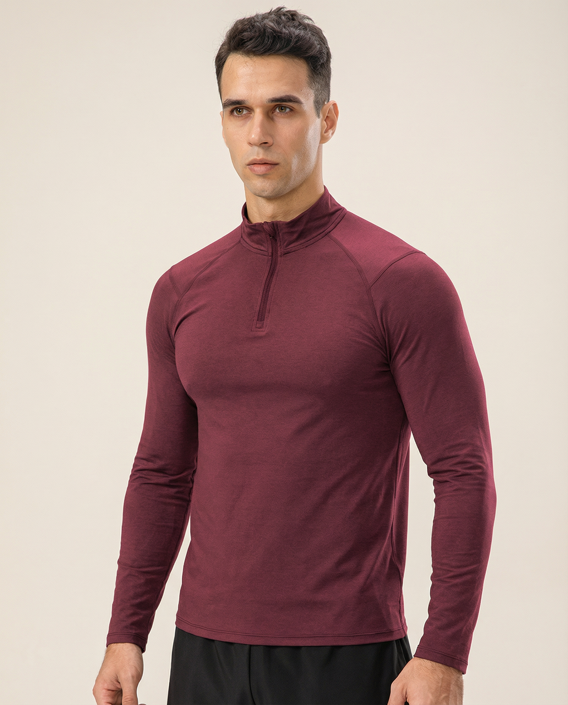 Men’s Lightweight Compression Long Sleeve Top - Red